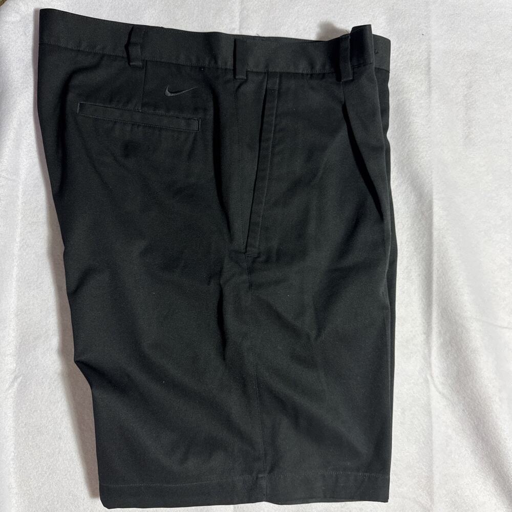 Nike Golf Shorts Mens Size 35 X 9’ Black FIT DRI Performance Pleated Front
